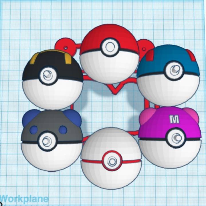 poke mon Anahtarlık pokeballpokemon 3D print model - Mito3D