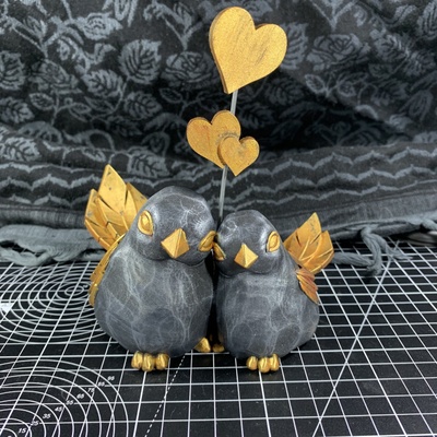 3d printable love bird by feathr0z home & garden homeware ornaments toys games animal creature figures 3d print model - Mito3D