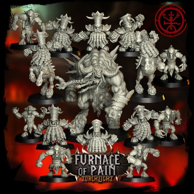 3d stampabile torcia forno of dolore by modelli tavolo personaggi creature fantasia universo 3d print model - Mito3D