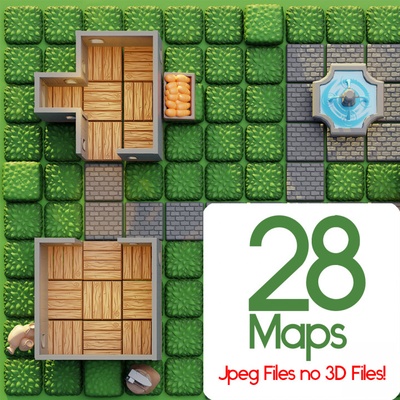 3d stampabile 2d mappe avventure of aros by florian casuale tavolo accessori 3d print model - Mito3D
