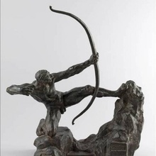 hercules archer antoine bourdelle numérisation héros mythologie nude artdeco tir l'arc 3d print model - Mito3D