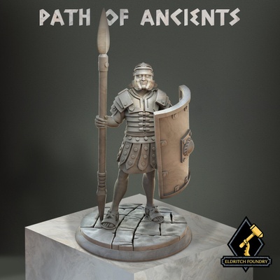 3d imprimível romano legionário by ancião fundição tampo mesa personagens criaturas fantasia universo 3d print model - Mito3D