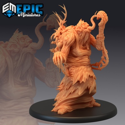 3d printable annis hag eating classic witch old iron woman coven leader mountain encounter by epic-miniatures 3d print model - Mito3D