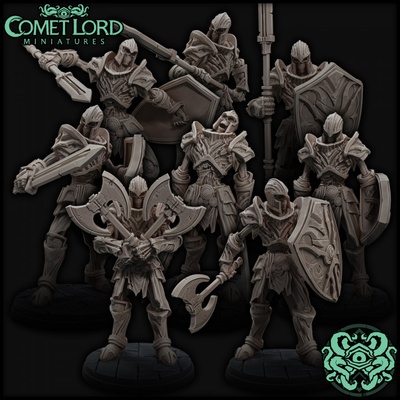 3d printable undead legions of agannon by comet lord miniatures tabletop characters & creatures fantasy universe 3d print model - Mito3D