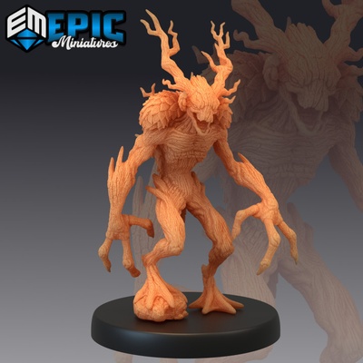 3d printable twig blight forest spirit tree creature woodland guardian elder treant by epic-miniatures 3d print model - Mito3D