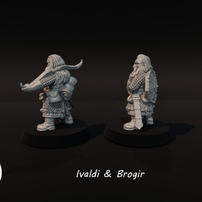 3d stampabile ivaldi brogir by medbury miniature tavolo personaggi creature fantasia universo 3d print model - Mito3D