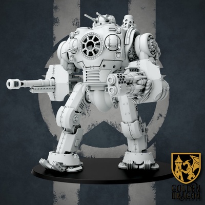 3d printable united states - x74 sheridan heavy battle walker by golden dragon games tabletop characters & creatures sci-fi universe vehicles machines 3d print model - Mito3D