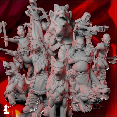 3d printable berkeley butchers series complete collection - july 2022 by caleb minis tabletop characters & creatures fantasy universe 3d print model - Mito3D