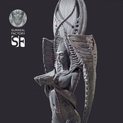 3d yazdırılabilir tanrıça heykel by gerçeküstü fabrika masaüstü karakterler yaratıklar sci fi evren 3d print model - Mito3D