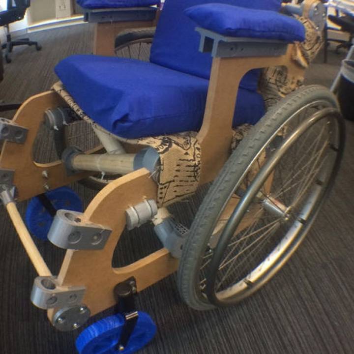 Impressos 3d cadeira rodas hu go acessibilidade enabledby3d 3D print model - Mito3D