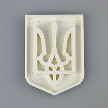 Ukrayna trident sanat hayranı logo ceket kolları 3d print model - Mito3D