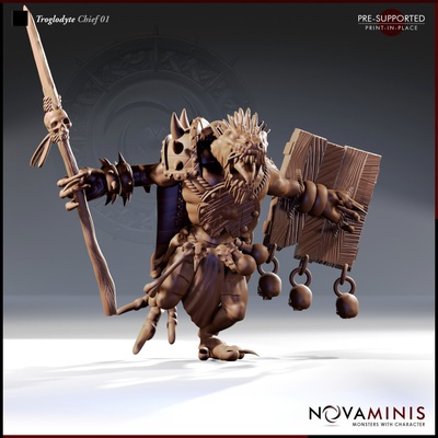 3d imprimable troglodyte chef 01 by novaminis 3d print model - Mito3D