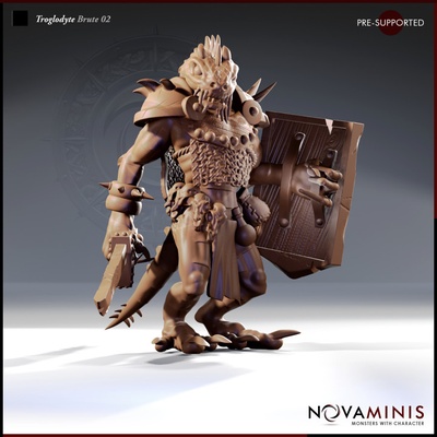 3d printable troglodyte brute 02 by novaminis 3d print model - Mito3D