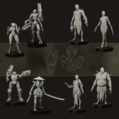 3d printable alphas by realsteone miniatures tabletop characters & creatures sci-fi universe 3d print model - Mito3D