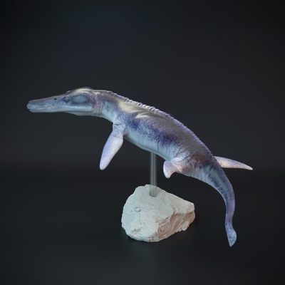 3d imprimible kronosaurus nadando marina reptil by dinosaurio perro juguetes juegos animal criatura cifras mesa caracteres criaturas 3d print model - Mito3D