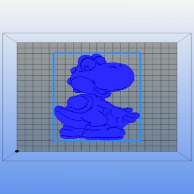 3d imprimable bas relief yoshi ready 3 bois by bonnet sébastien ventilateur art 3d print model - Mito3D