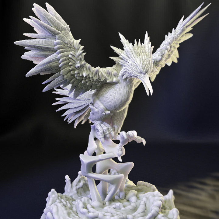 3d printable kaijumon thunder bird by tabletop characters & creatures fantasy universe 3D print model - Mito3D