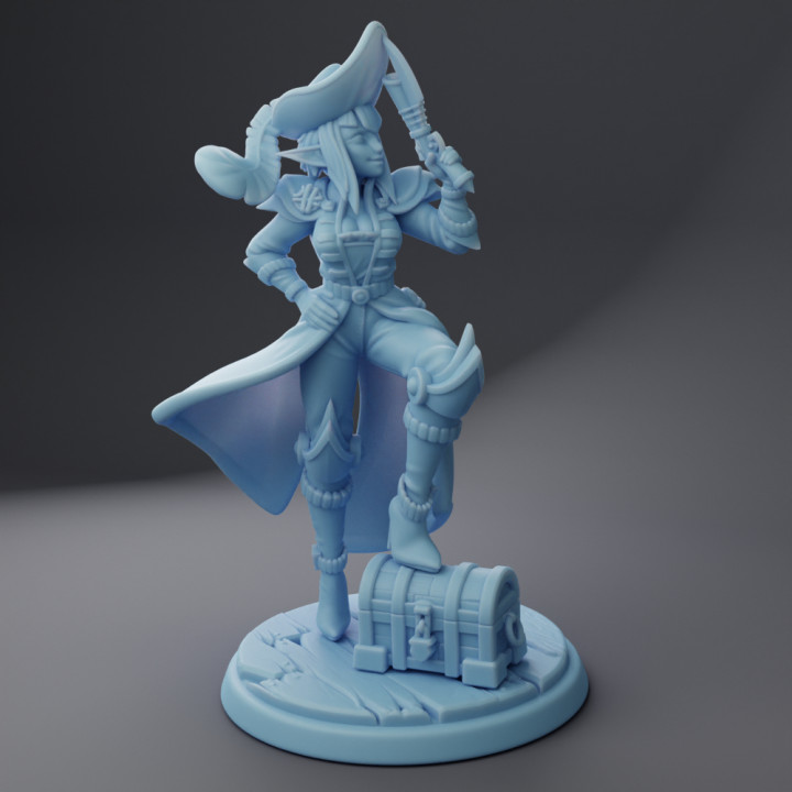 3d yazdırılabilir starlina space elf korsan by ikiz tanrıça minyatürler 3D print model - Mito3D