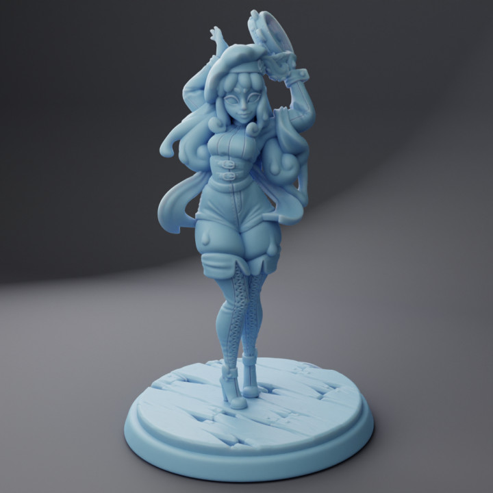 3d printable jigelle plasmoid bard by twin goddess miniatures 3D print model - Mito3D