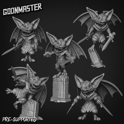 3d stampabile pipistrello assassini bundle by avanti maestro tavolo personaggi creature fantasia universo 3d print model - Mito3D