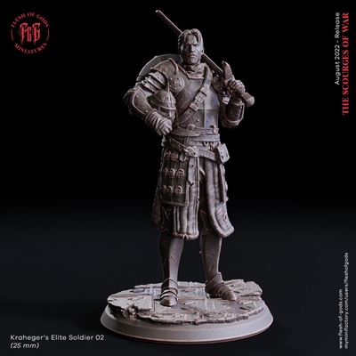 3d imprimible kraheger soldado pose 02 by carne of dioses 3d print model - Mito3D