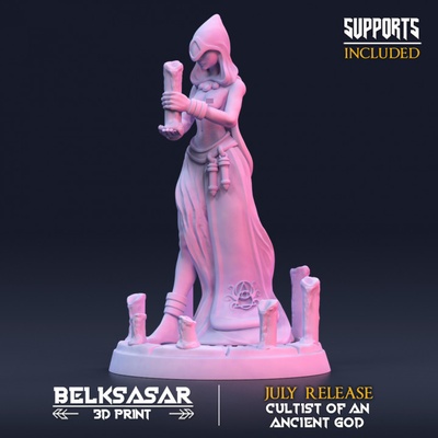 3d yazdırılabilir antik tanrı kültistler c değişken 2 by belsasar 3dprint masaüstü karakterler yaratıklar fantezi evren 3d print model - Mito3D