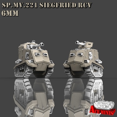 3d stampabile 6mm sp mv 221 siegfried rcv by asso minis tavolo personaggi creature sci fi universo veicoli macchine 3d print model - Mito3D