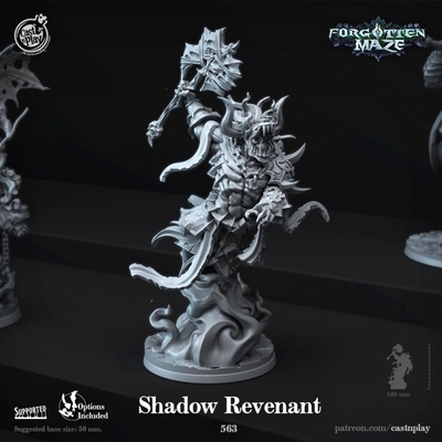 3d stampabile ombra revenant pre supported by cast n giocare tavolo personaggi creature fantasia universo 3d print model - Mito3D