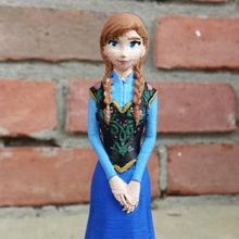 anna 2013 congelés fan art figure film jouet disney gelé 3d print model - Mito3D
