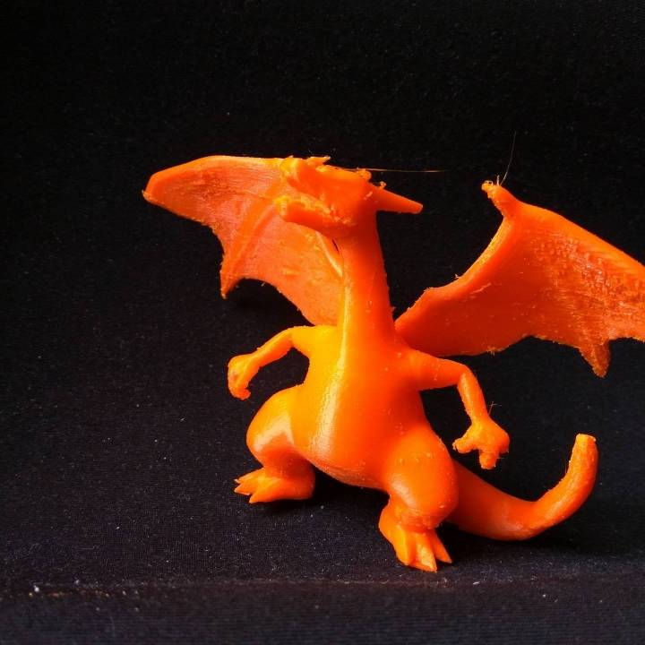 charizard - pokemon fan art dragon figure 3D print model - Mito3D