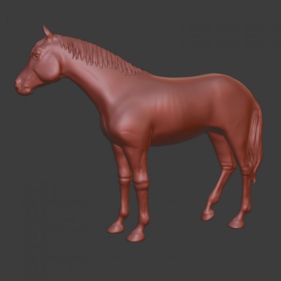 3d imprimible anglo arabian pura sangre caballo by estampado pony juguetes juegos animal criatura cifras 3d print model - Mito3D