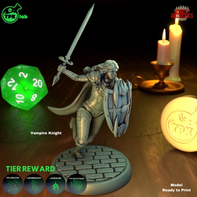 3d imprimable vampire chevalier by tpk laboratoire 3d print model - Mito3D