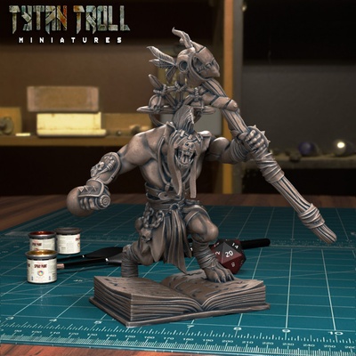 3d yazdırılabilir gnol büyücü 02 pre supported by tytantroll minyatürler 3d print model - Mito3D