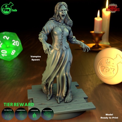 3d imprimable vampire frayer femelle by tpk laboratoire 3d print model - Mito3D