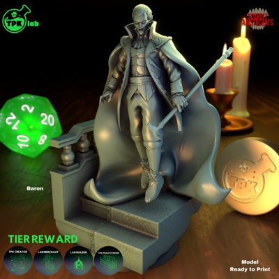 3d imprimable vampire baron by tpk laboratoire 3d print model - Mito3D