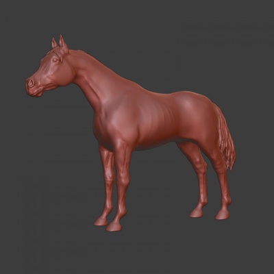 3d imprimible árabe pura sangre guerra caballo by estampado pony juguetes juegos animal criatura cifras 3d print model - Mito3D