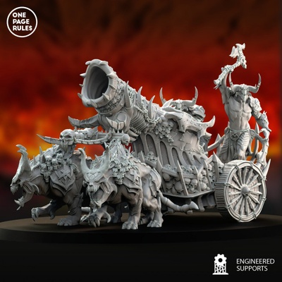 3d druckbar krieg kanone streitwagen by regeln tischplatte zeichen kreaturen fantasie universum fahrzeuge maschinen 3d print model - Mito3D