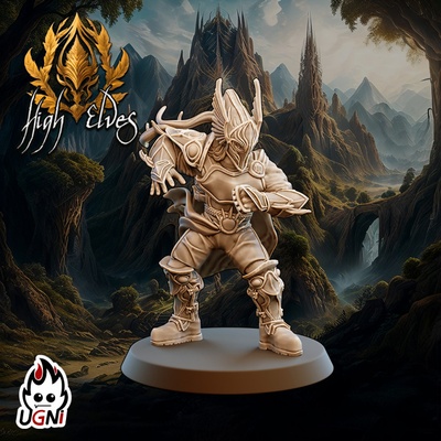 3d stampabile blitzer 2 alto elfi squadra by ogni miniature tavolo personaggi creature fantasia universo 3d print model - Mito3D