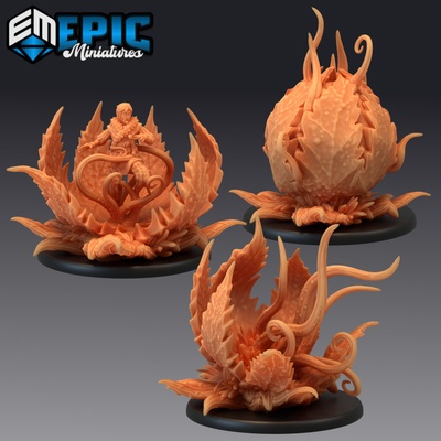 3d yazdırılabilir mantrap ayarlamak yemek yiyor bitki filiz dokunaçlar tuzak çiçek orman karşılaşma by epic miniatures 3d print model - Mito3D