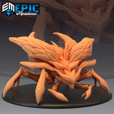 3d printable thunder beetle giant insect boss claw hugger jungle encounter by epic-miniatures 3d print model - Mito3D