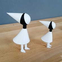 monument valley - princess ida toys & games bird cute game crowman forge3d 3d print model - Mito3D