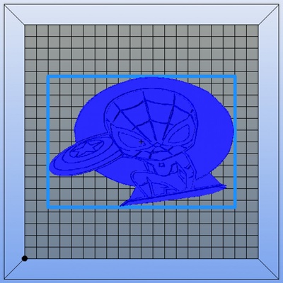 3d imprimable bas relief gem spiderman everyone bois by bonnet sébastien ventilateur art anime manga 3d print model - Mito3D