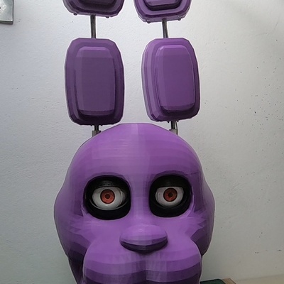 3d imprimible animatrónico fnaf bonnie by flavio hendrikx ventilador arte 3d print model - Mito3D