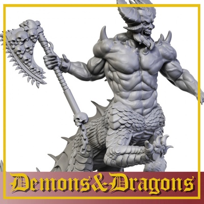 3d stampabile 10 dragoogr by sergente martello tavolo personaggi creature fantasia universo wargaming 3d print model - Mito3D