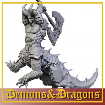 3d stampabile 11 dragoogr by sergente martello tavolo personaggi creature fantasia universo wargaming 3d print model - Mito3D