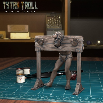 3d printable prisoner in stock 03 pre-supported by tytantroll miniatures tabletop characters & creatures 3d print model - Mito3D