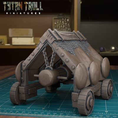 3d imprimible cerco arma ram pre supported by tytantroll miniaturas mesa caracteres criaturas 3d print model - Mito3D