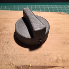 d-shaped oven knob spare parts kitchen 3d print model - Mito3D