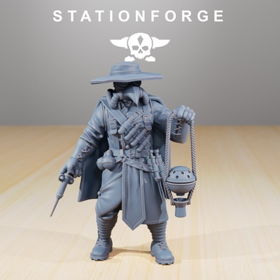 3d stampabile guardiano peste medico by stazione fucina tavolo wargaming 3d print model - Mito3D