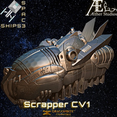 3d imprimible aesshp01 peleón astronave by éter estudios mesa caracteres criaturas sci fi universo vehiculos máquinas terreno 3d print model - Mito3D